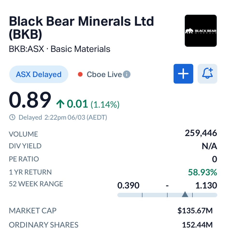 Black Bear Minerals (ASX: BKB) Hits 501g/t Silver in Texas Expansion